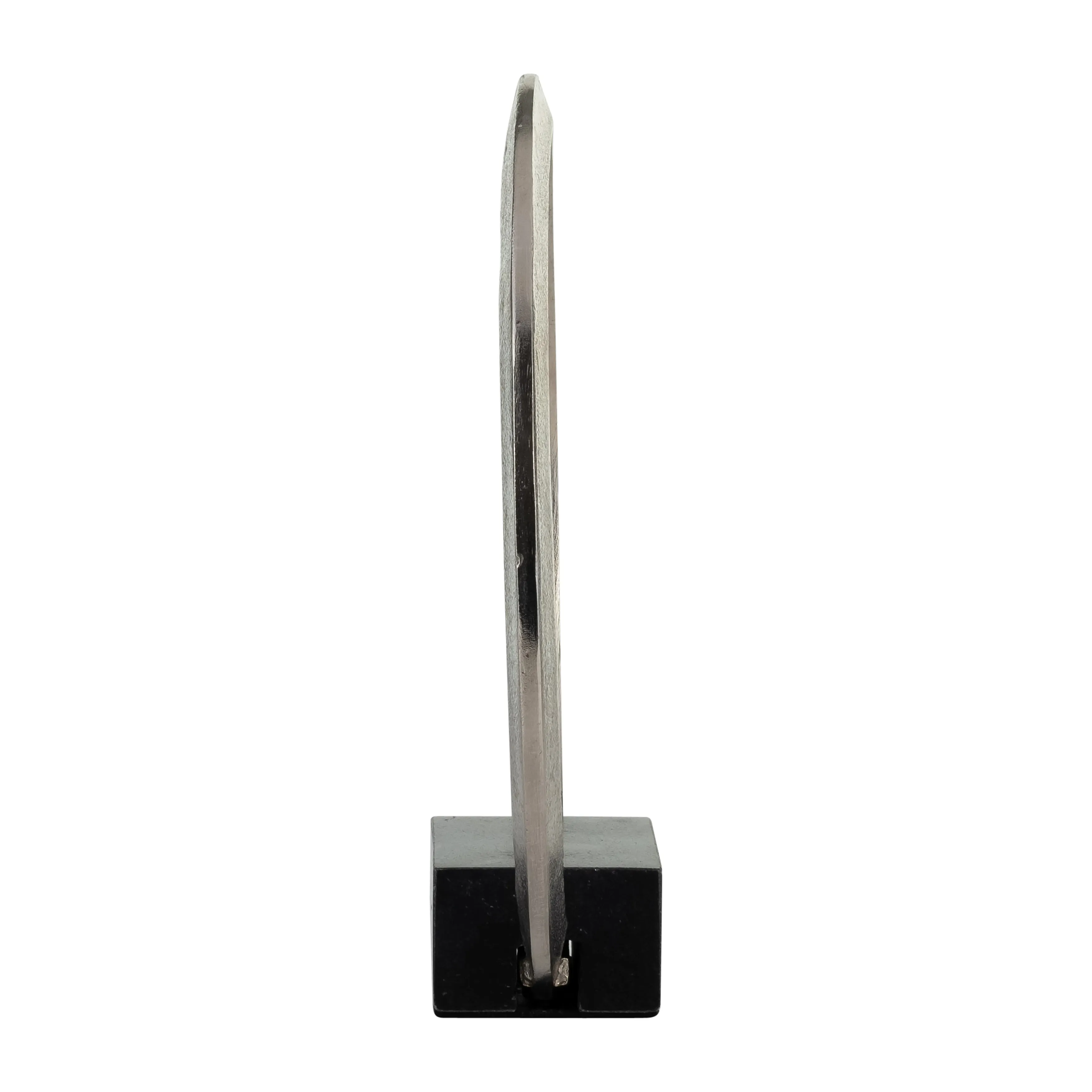 METAL,12",STANDING RING W/BASE ,NICKEL/BLACK