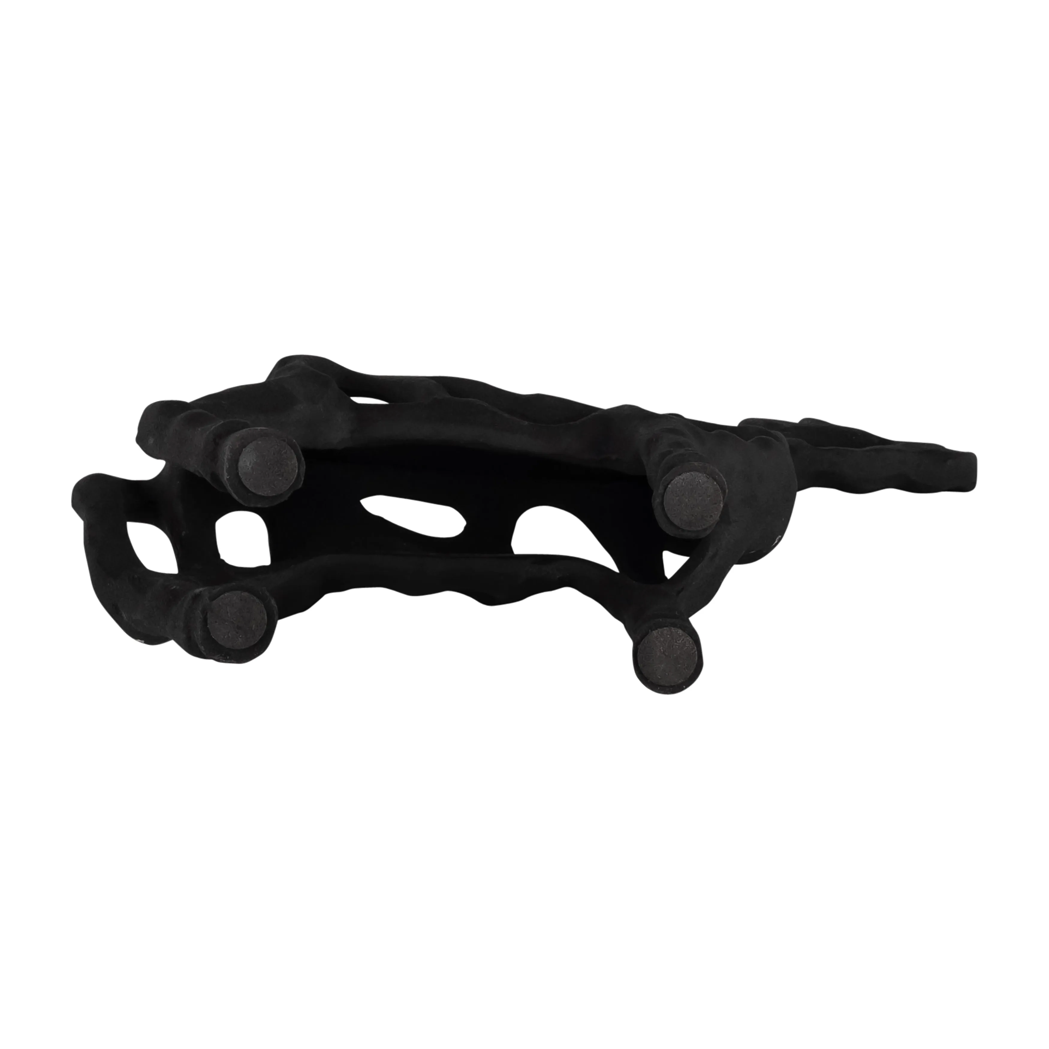 METAL,13"H,GIRAFFE ILLUSION SCULPTURE,BLACK