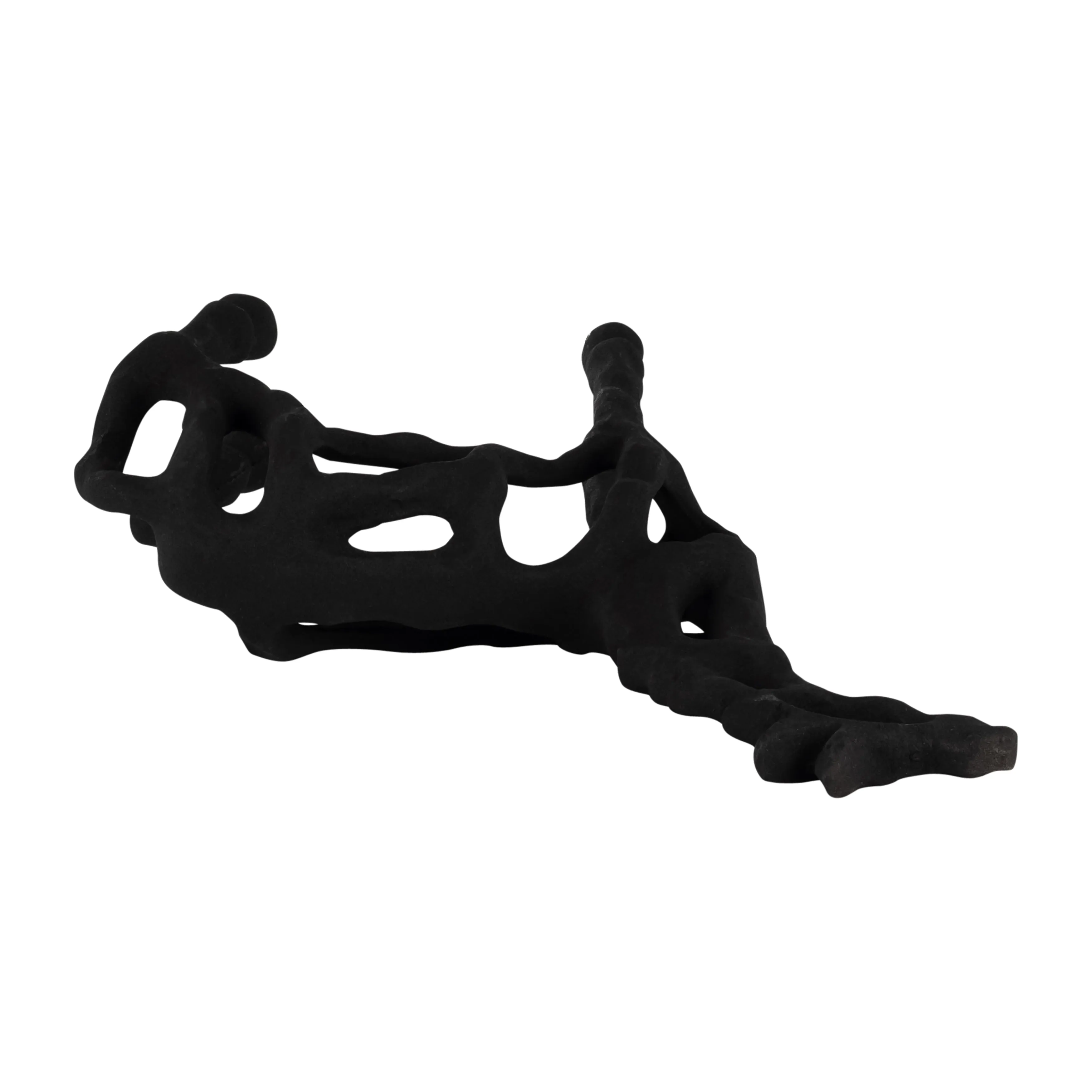 METAL,13"H,GIRAFFE ILLUSION SCULPTURE,BLACK