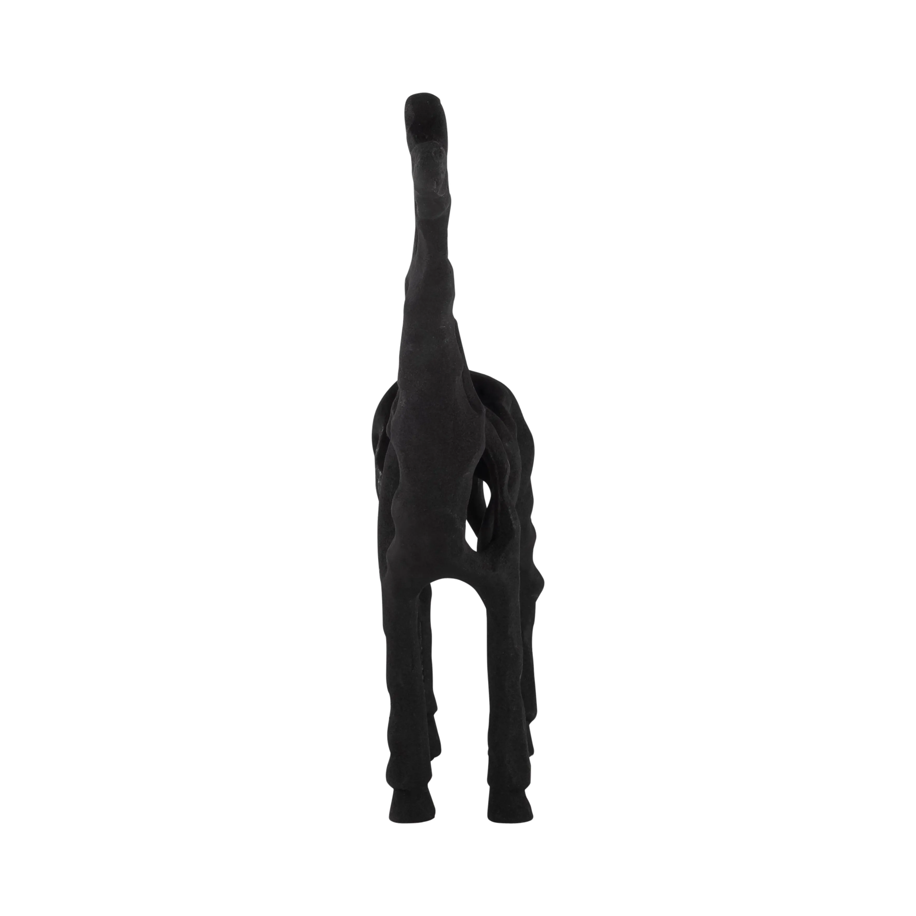 METAL,13"H,GIRAFFE ILLUSION SCULPTURE,BLACK
