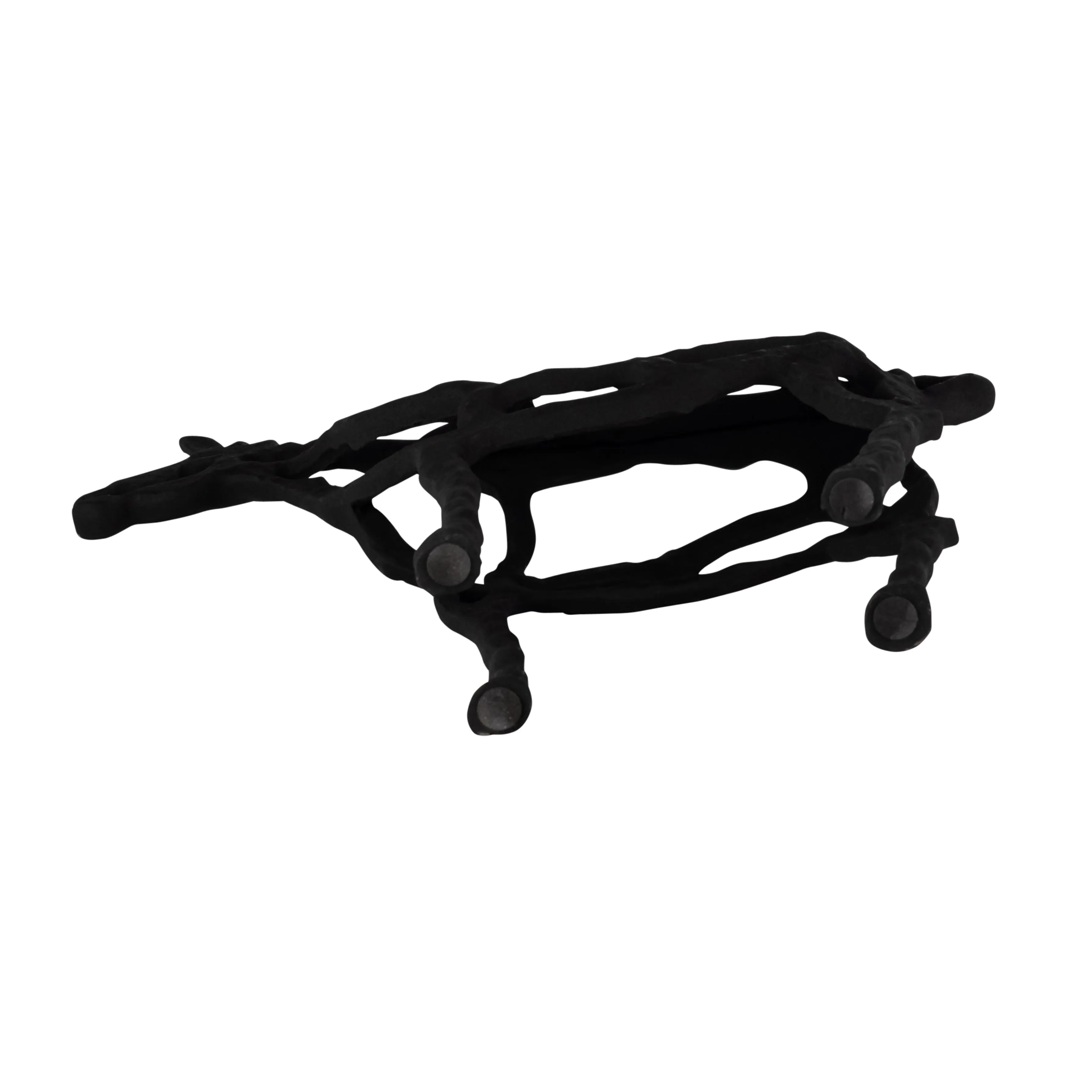 METAL,14"H, HORSE ILLUSION SCULPTURE,BLACK