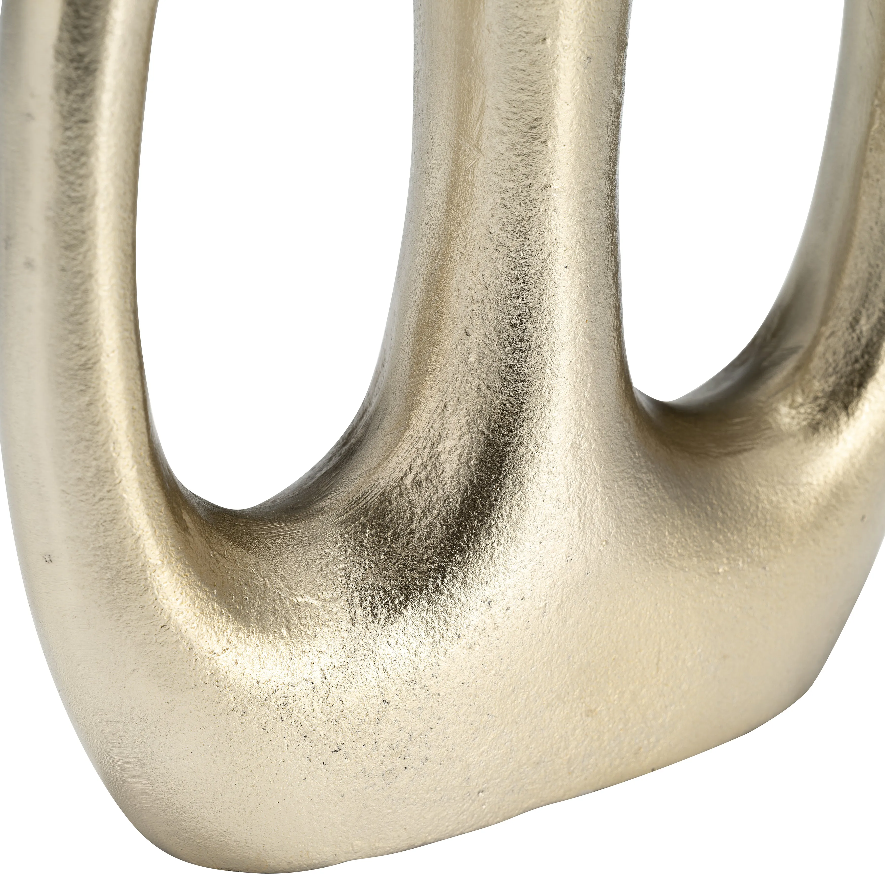 METAL,15" HOLLOW HANDLES VASE,CHAMPAGNE