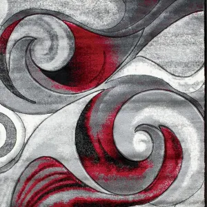 Niksar Red 5' X 7' Area Rug