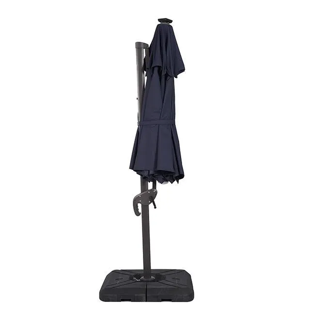 Nuti 10 Ft Round Umbrella w/ LED Light   37" Large Base