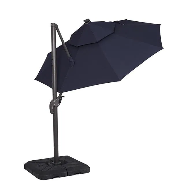 Nuti 10 Ft Round Umbrella w/ LED Light   37" Large Base