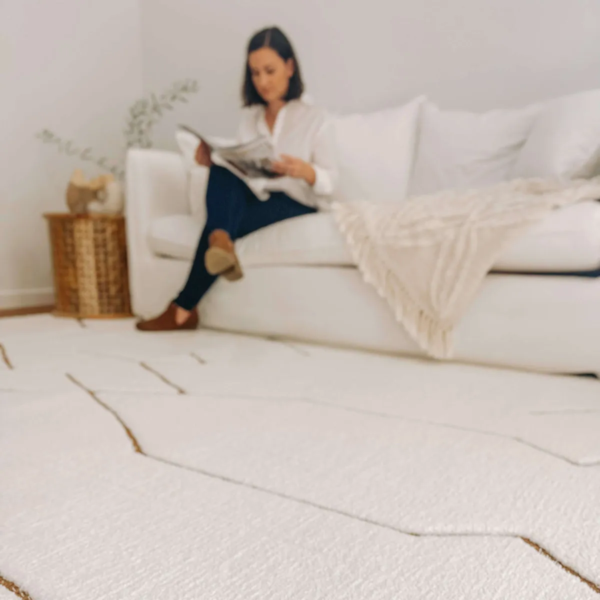 Nyla Tribal Shag Rug
