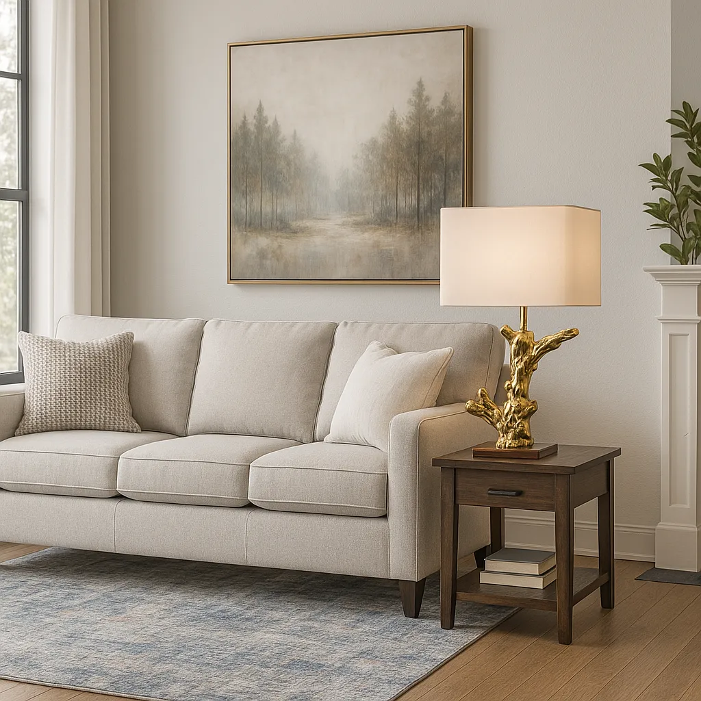 POLY 28" BRANCH TABLE LAMP, GOLD
