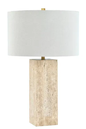 Quartz Travertine Table Lamp