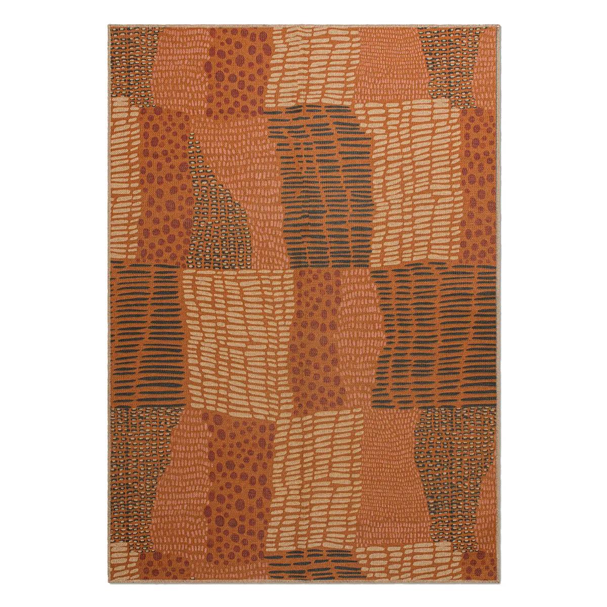 Quilt Jute Washable Rug