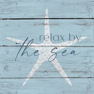 Relax By The Sea By Susan Jill (Small) - Light Blue