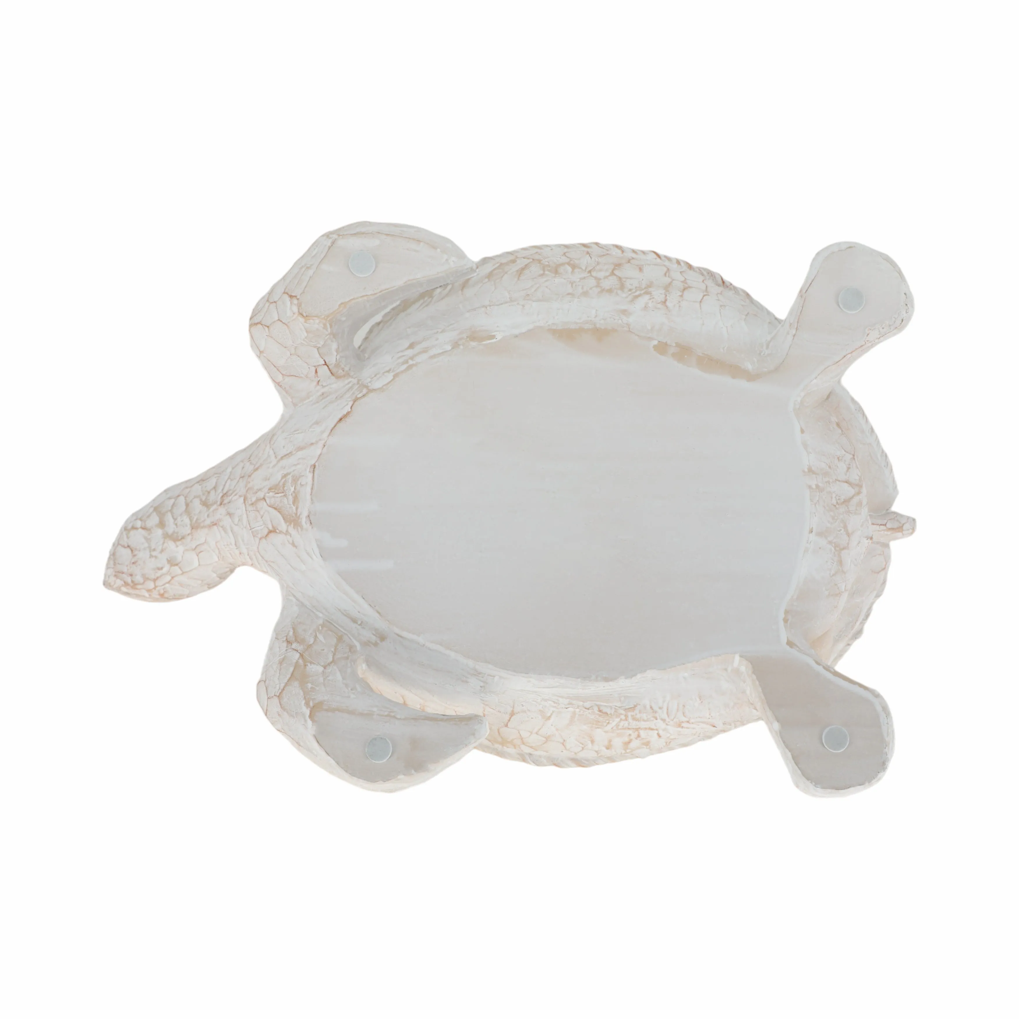 RESIN, 15" TURTLE DECO, WHITE