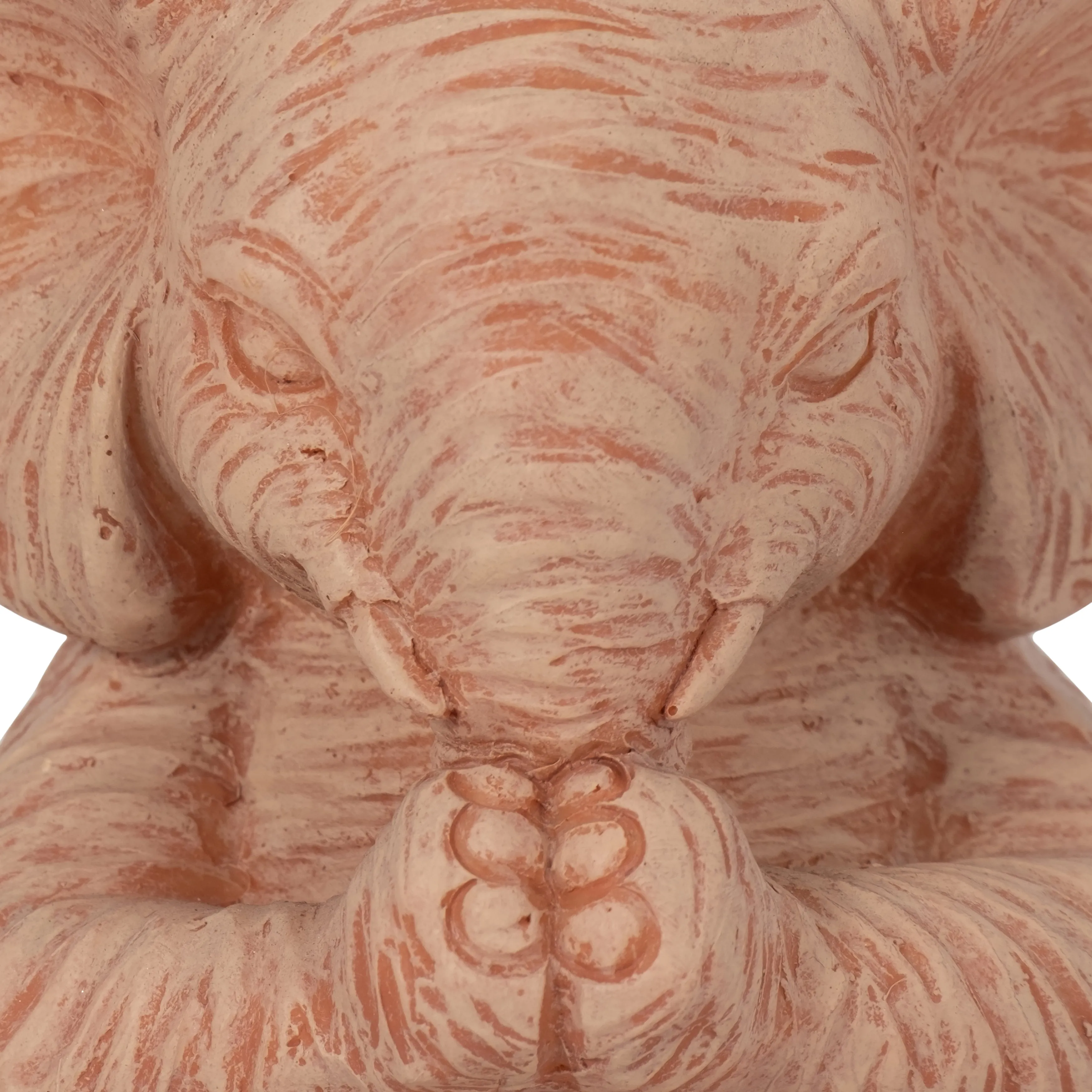 RESIN, S/3 6" STONE LOOK YOGA ELEPHANT, NATURAL