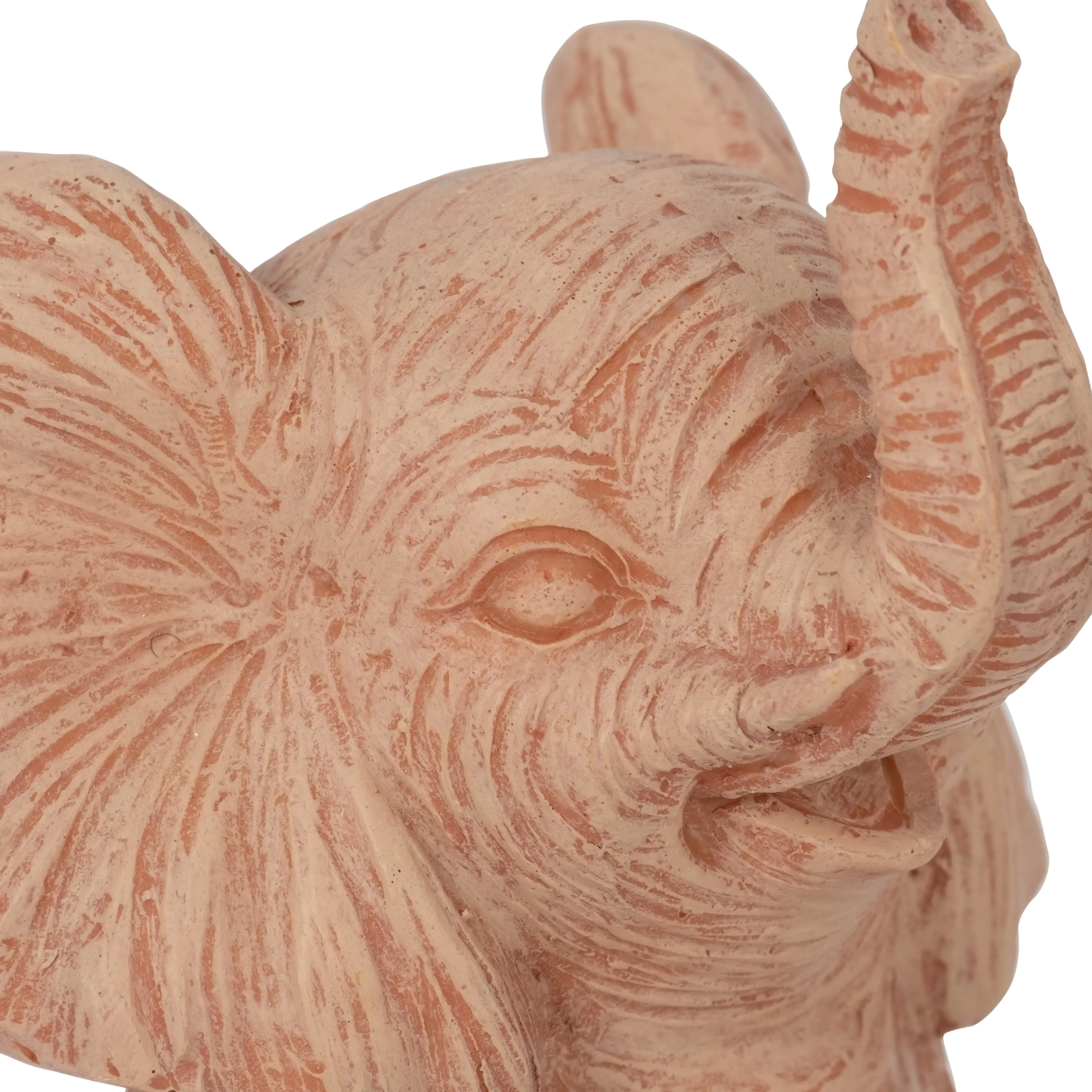 RESIN, S/3 6" STONE LOOK YOGA ELEPHANT, NATURAL