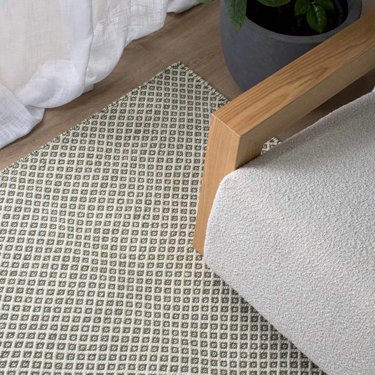 Rubick Rug (Green, Ivory)