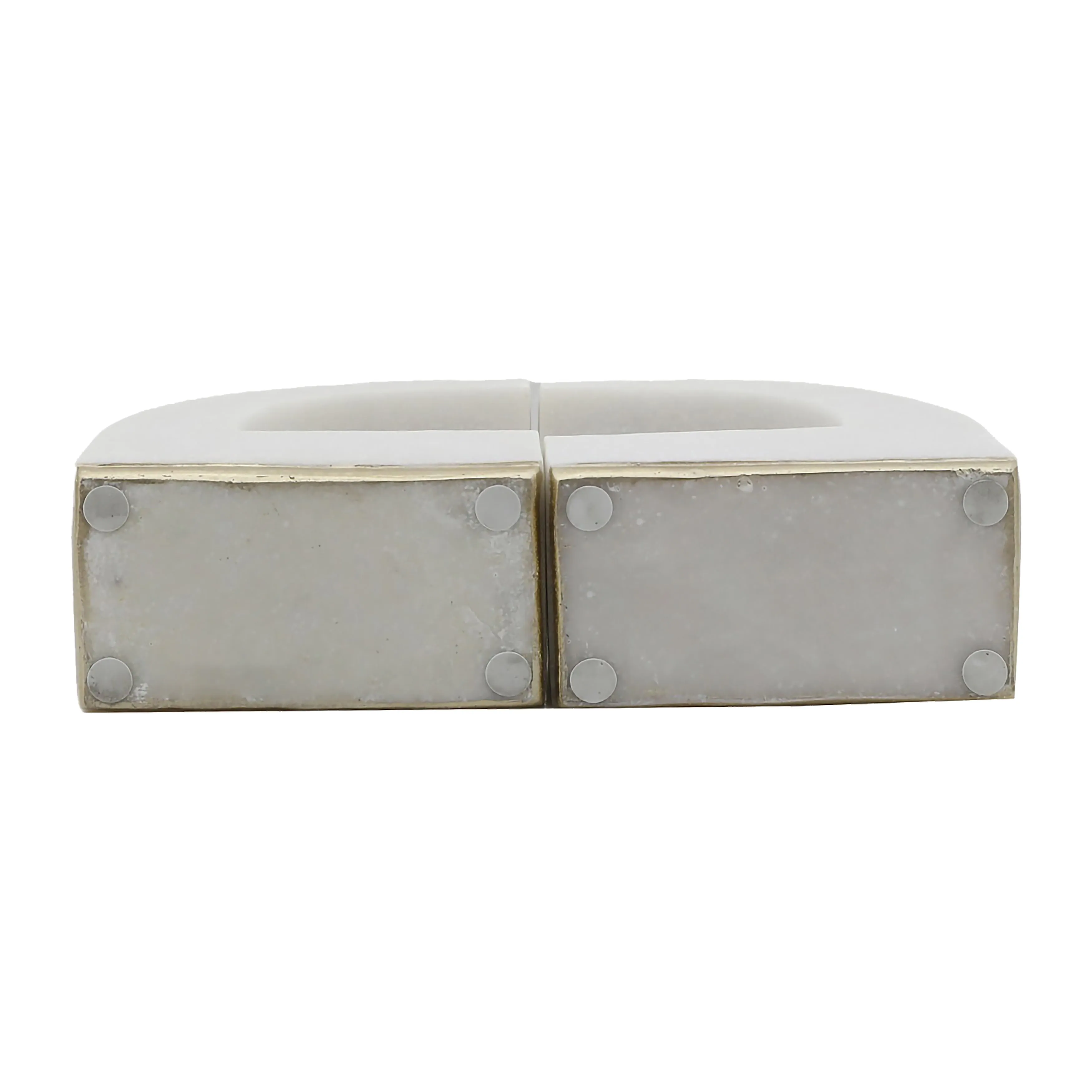 S/2 10" QUOTE BOOKENDS, WHITE