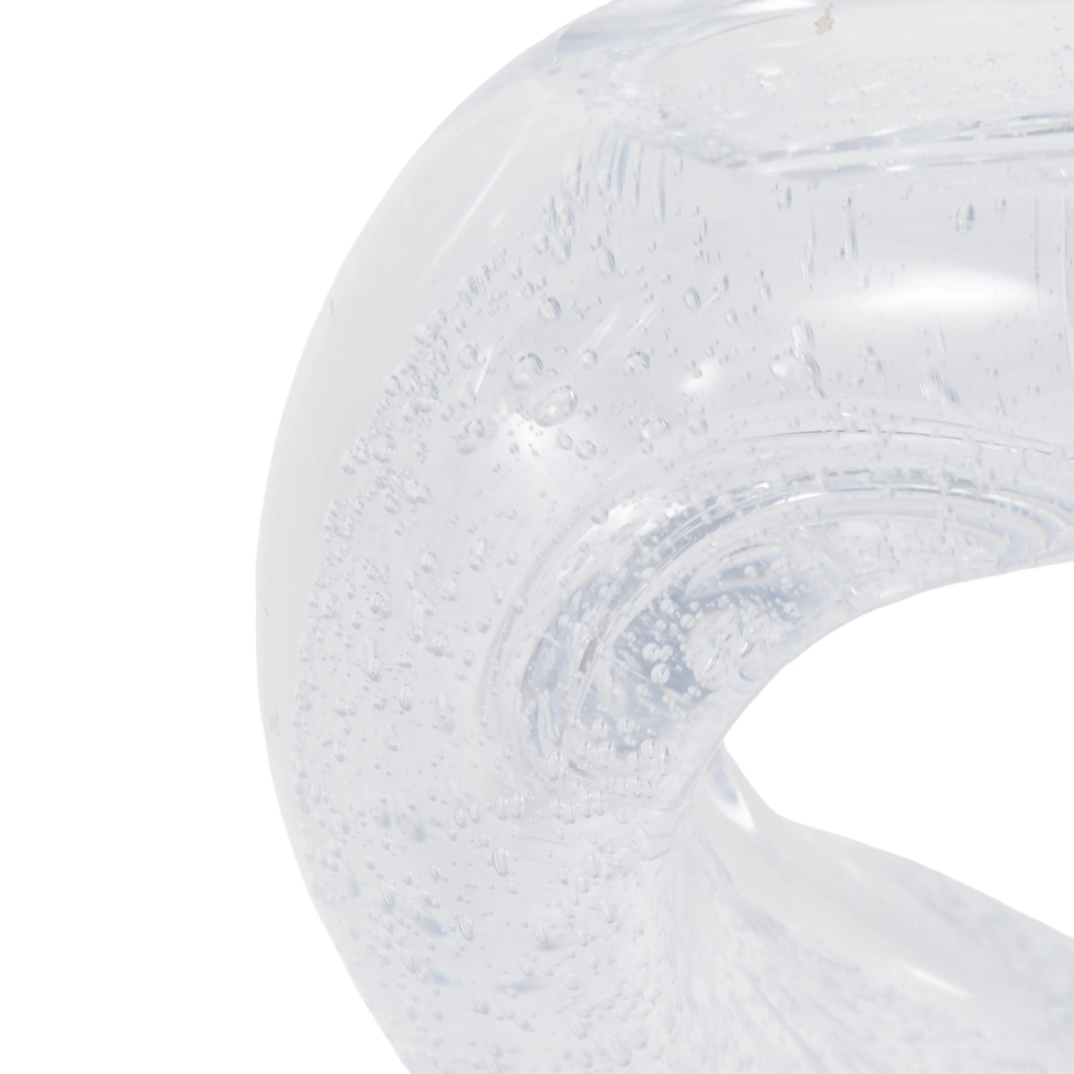 S/2 12/17" Celestine Glass Sculptures, Clear