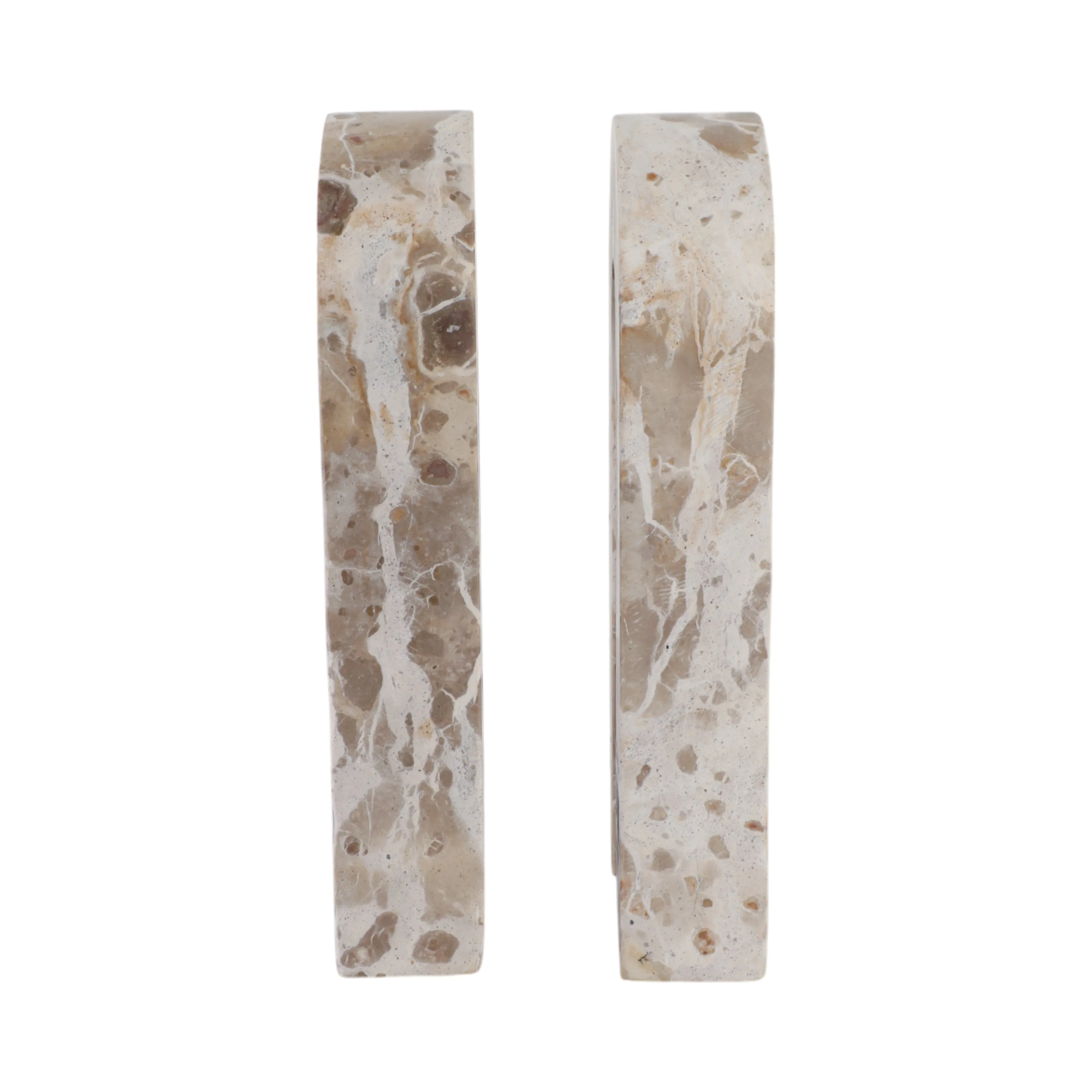 S/2 12" Pompano Beige Marble Arches