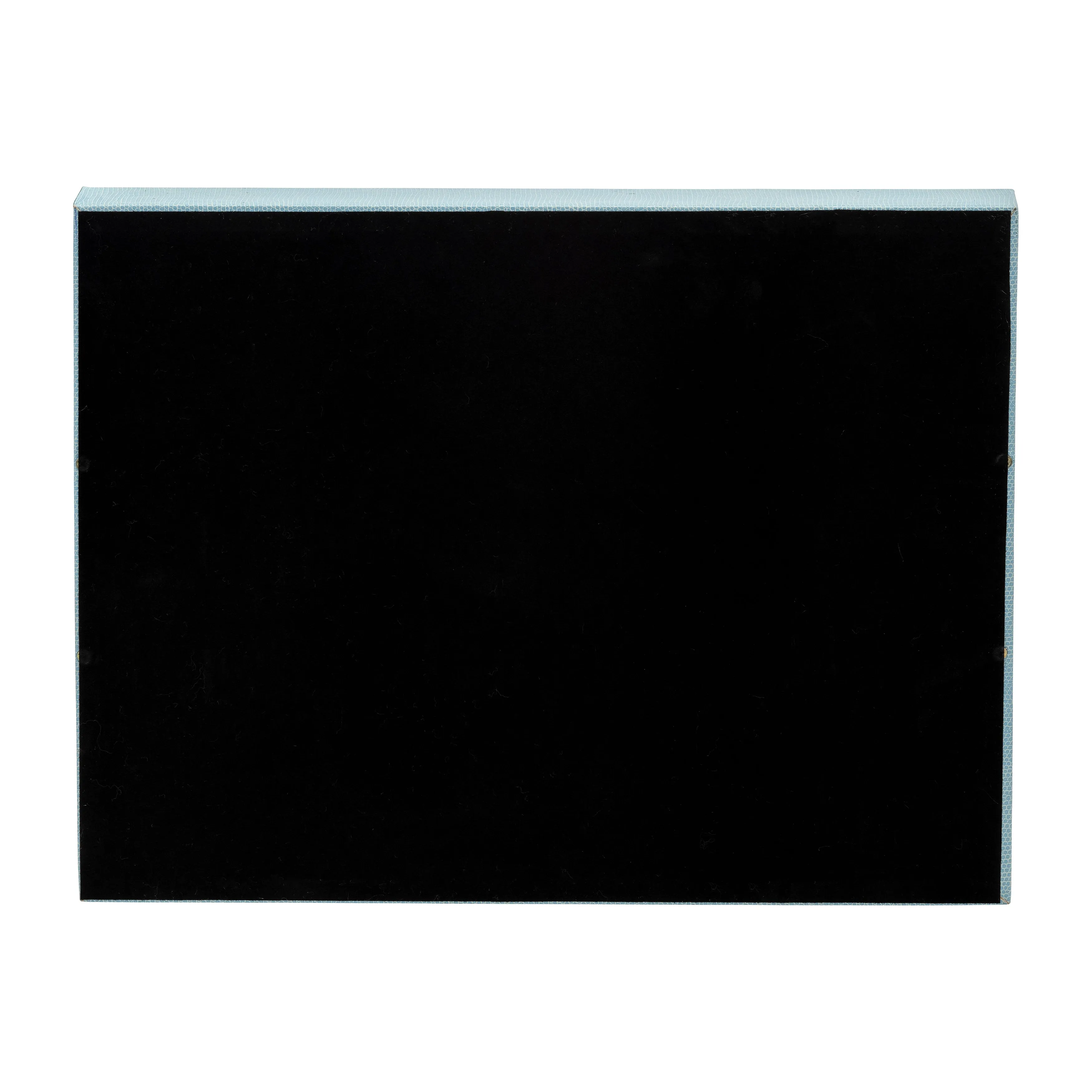 S/2 16/18"L FAUX SNAKESKIN TRAYS, AQUA