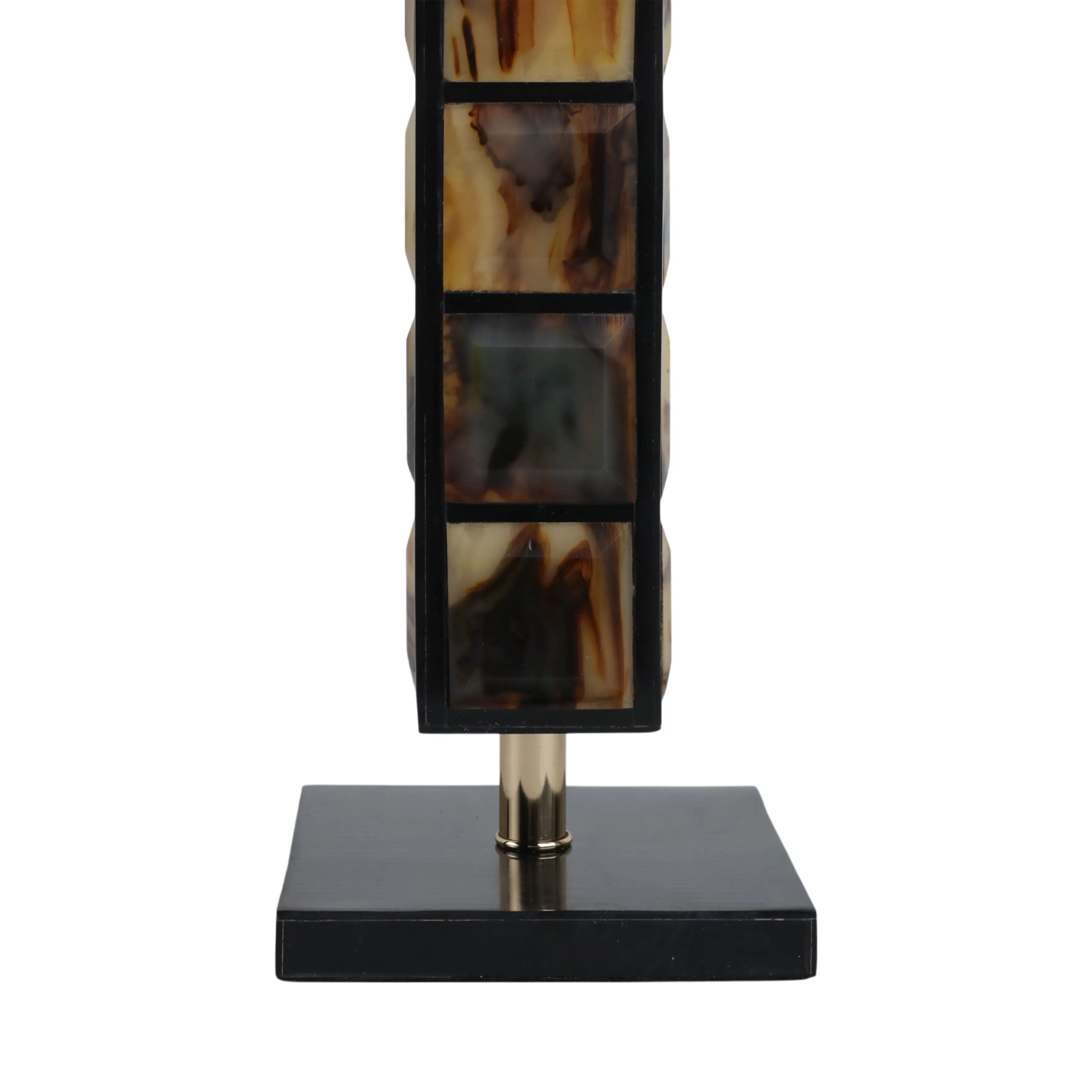 S/2 21/16" Newry Brown And Black Towers