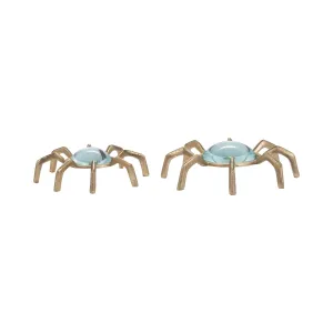 S/2 8/10" Mazu Magnifyers, Gold
