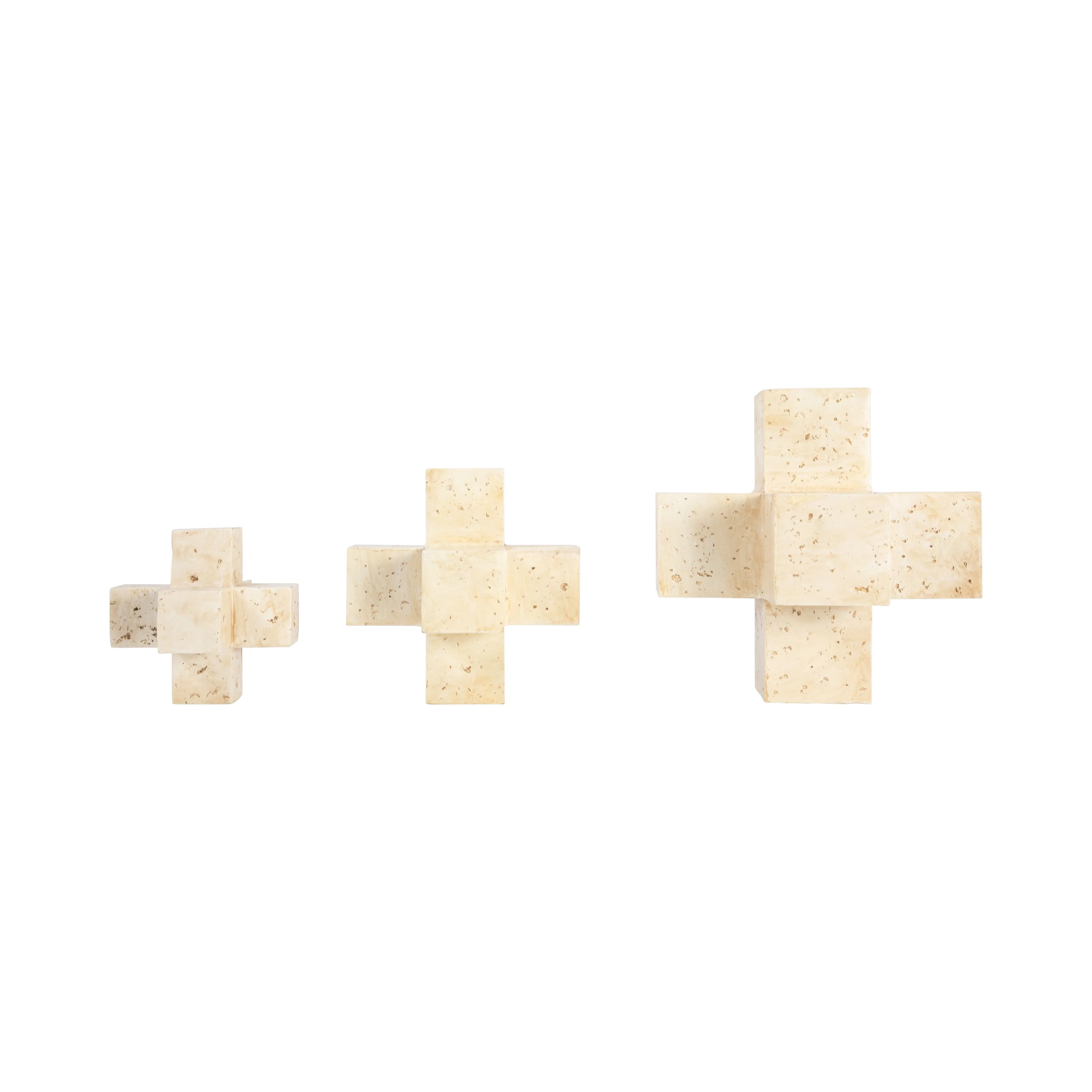 S/3 6/8/10" KOYO JACK OBJECTS, NATURAL