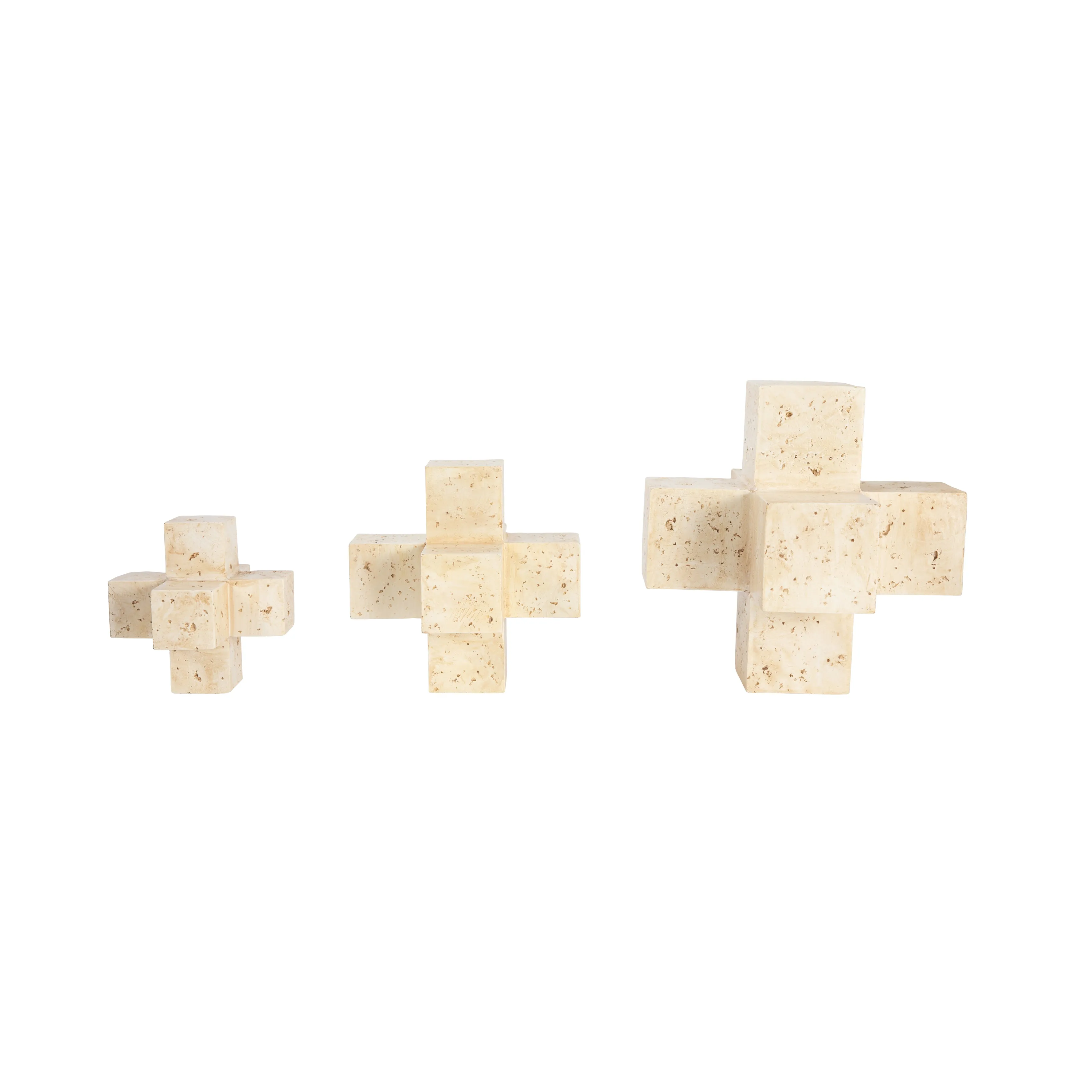 S/3 6/8/10" KOYO JACK OBJECTS, NATURAL