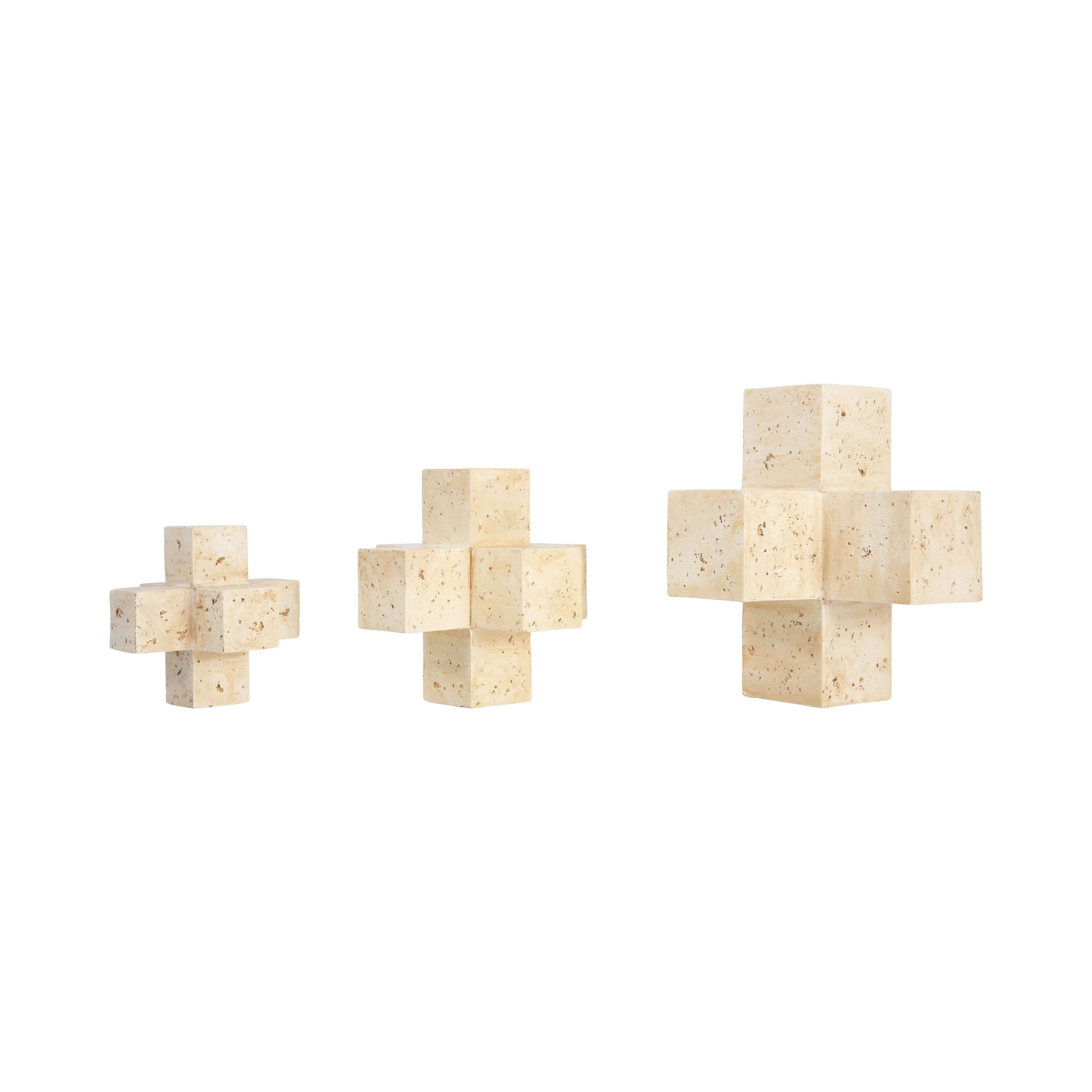 S/3 6/8/10" KOYO JACK OBJECTS, NATURAL