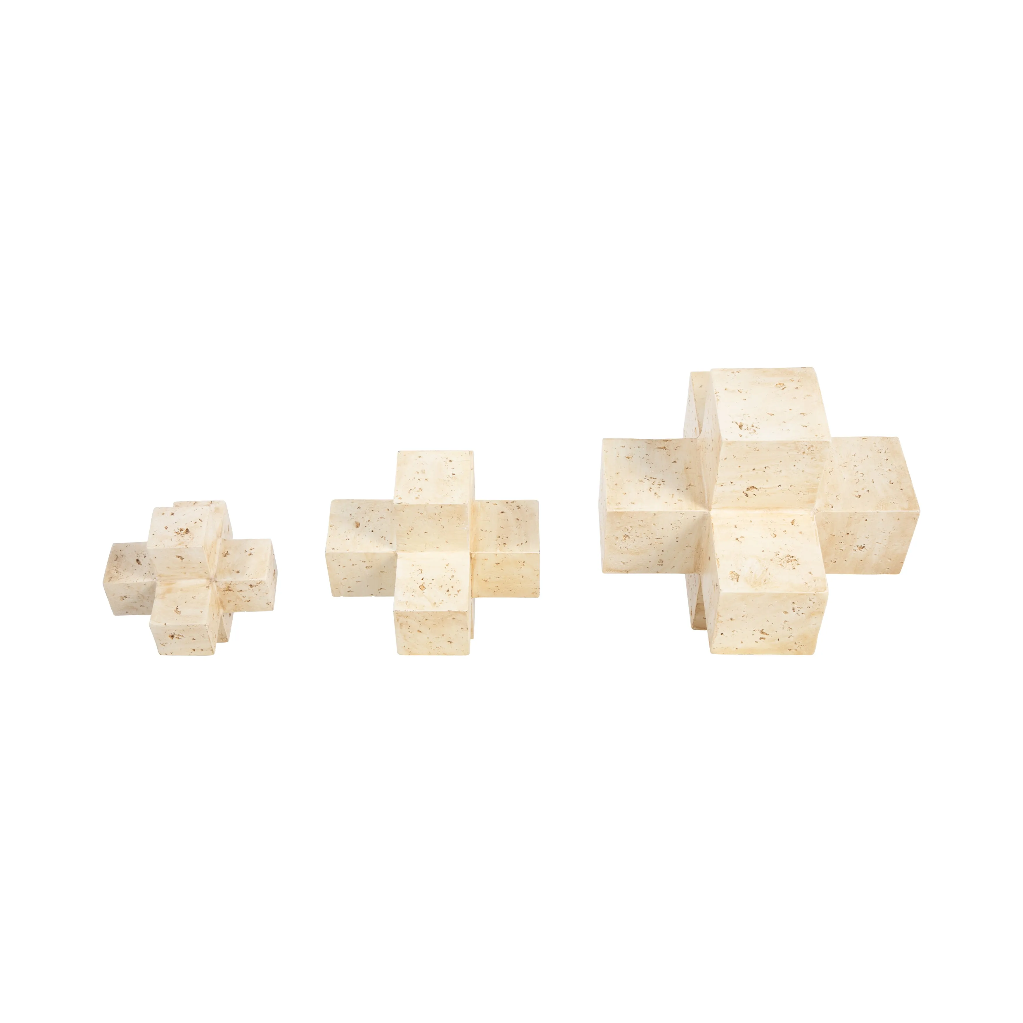 S/3 6/8/10" KOYO JACK OBJECTS, NATURAL