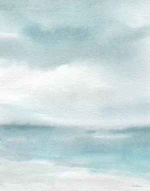 Seaside Sanctuary I By Carol Robinson (Framed) - Light Blue