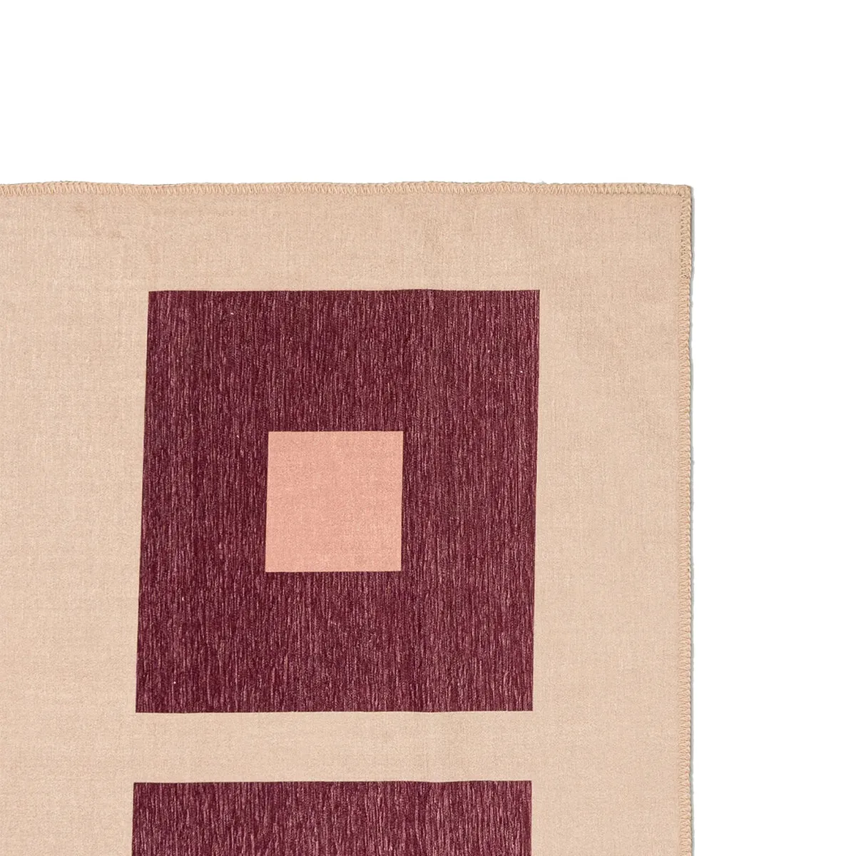 Square Chenille Washable Rug