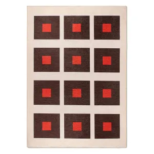 Square Chenille Washable Rug