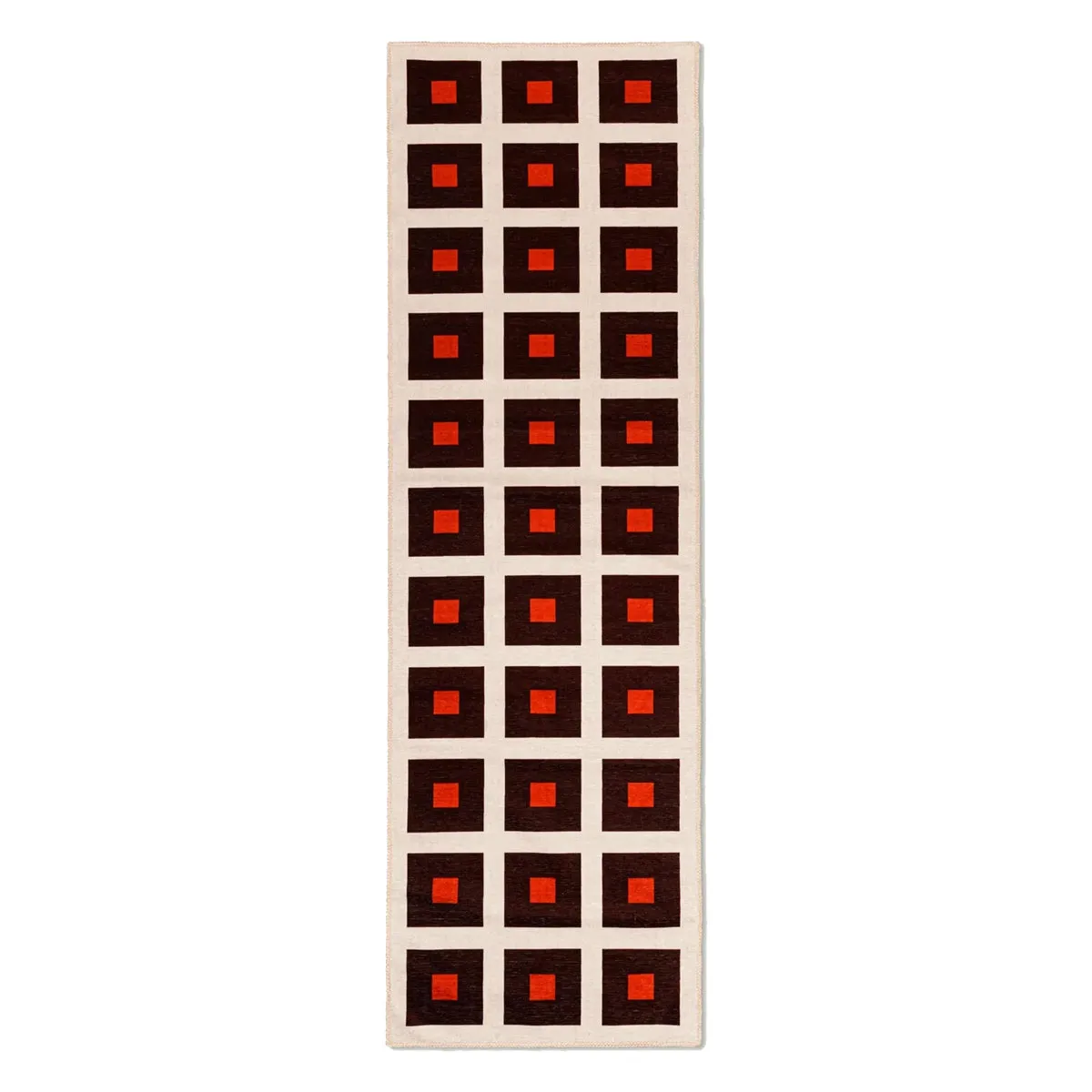 Square Chenille Washable Rug