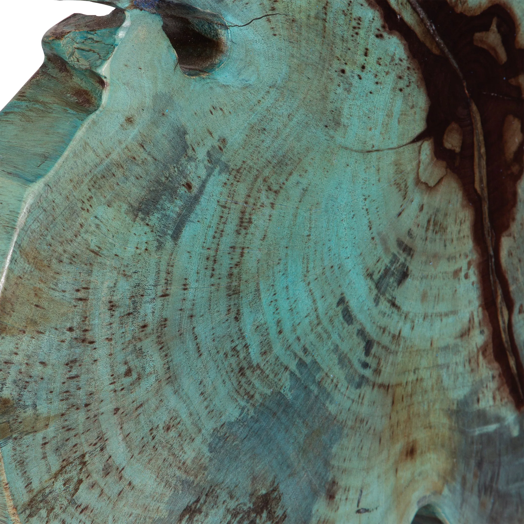 Uttermost Bahati Wood Blue Sculpture
