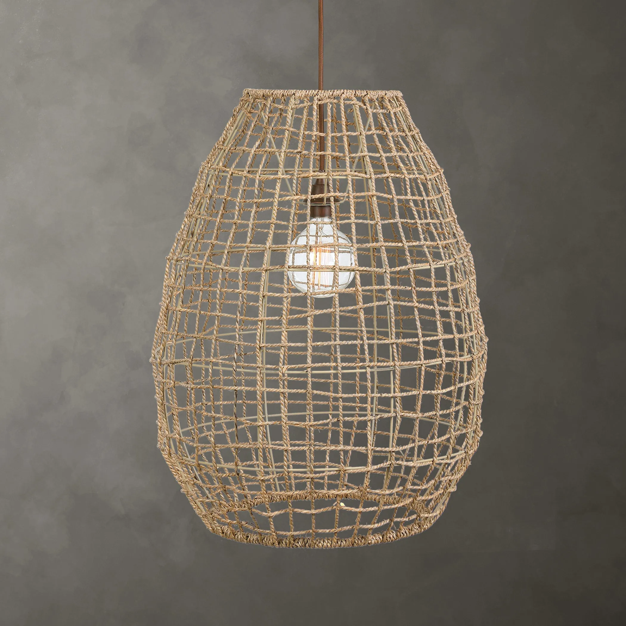Uttermost Cross Weave 1 Light Pendant