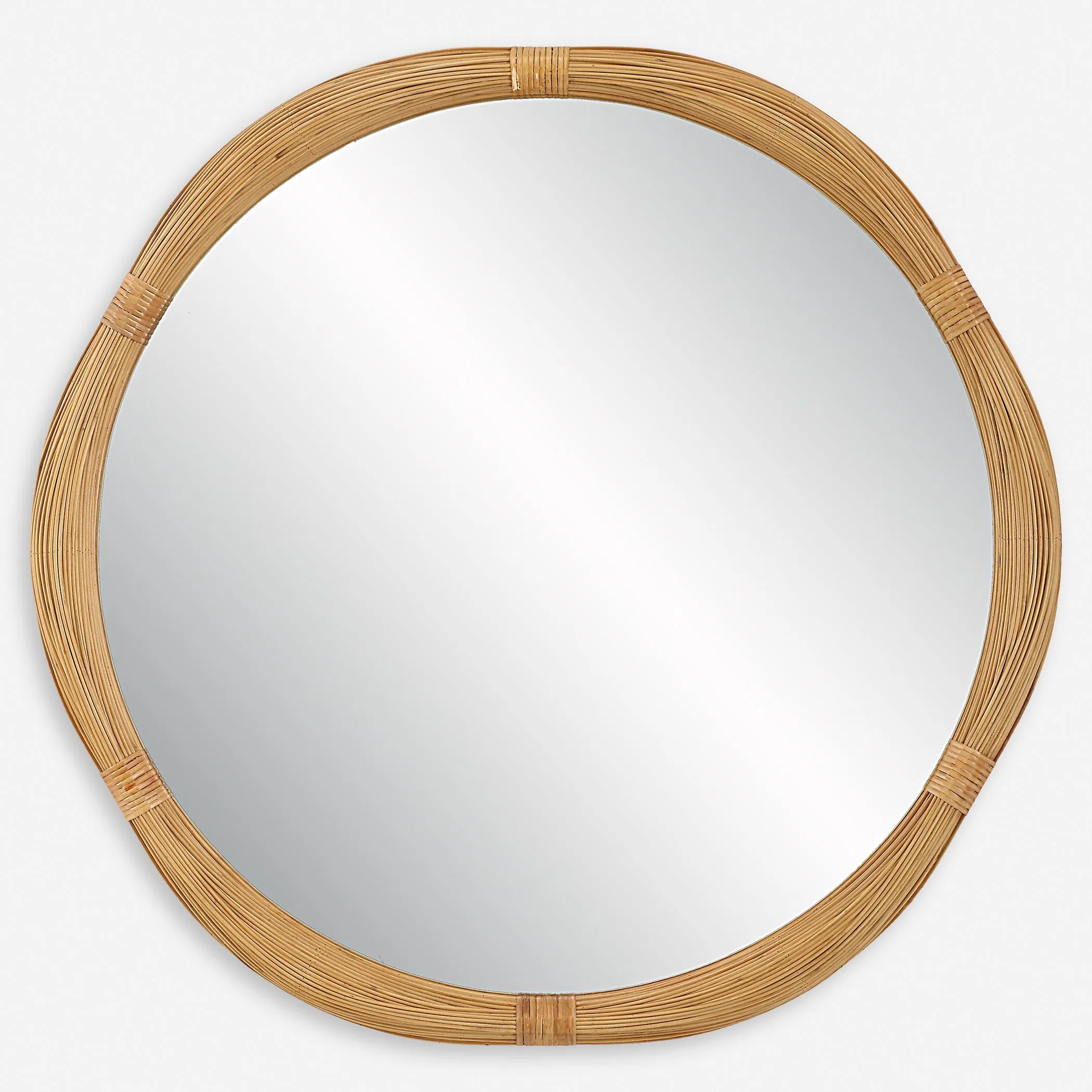 Uttermost Salina Round Bamboo Mirror