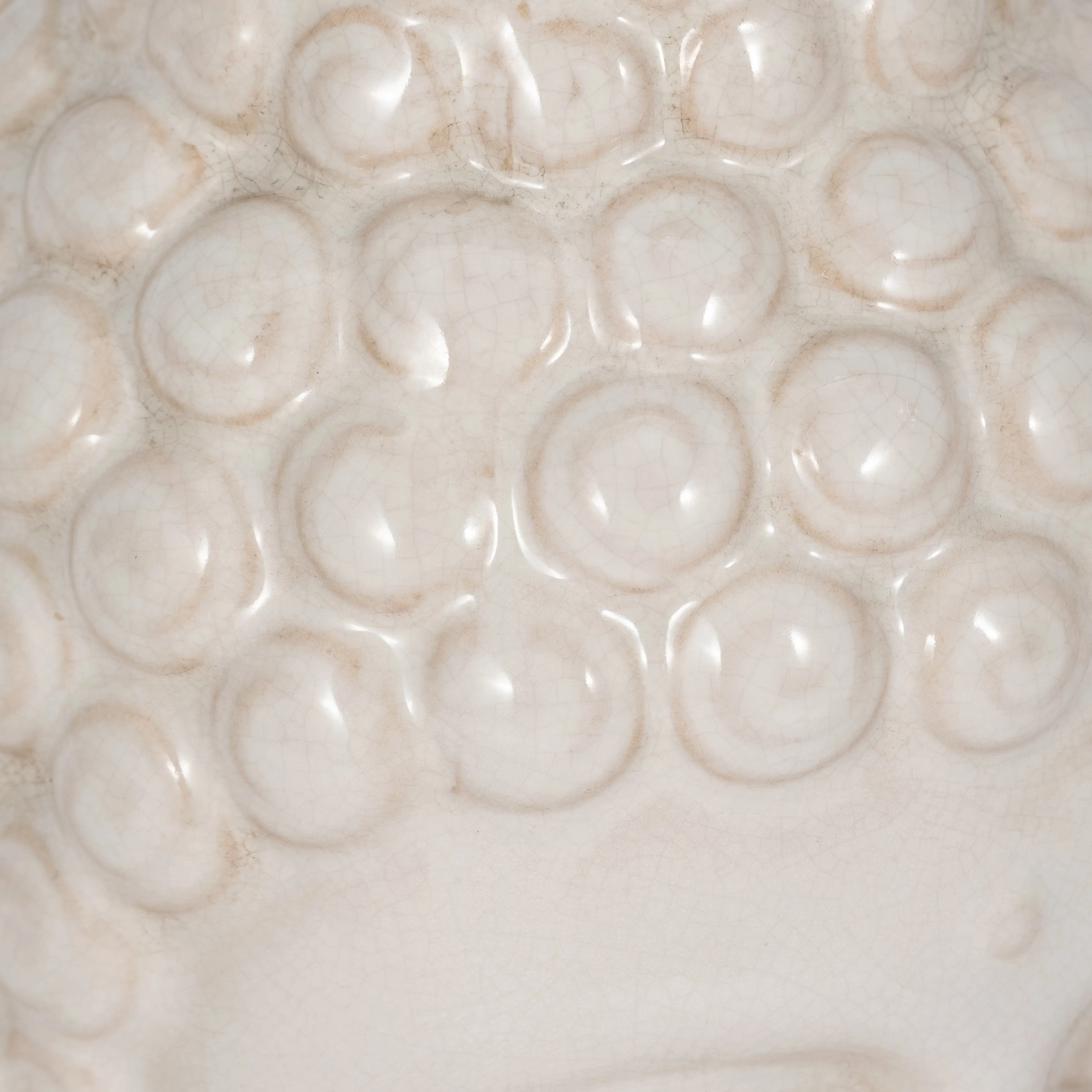 WHITE CERAMIC BUDDHA HEAD