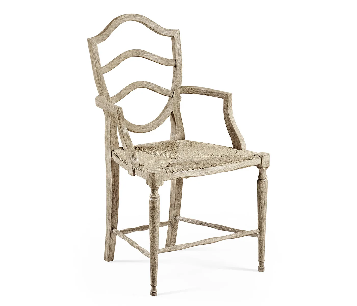 William Yeoward Collected - Country House Chic - Bodiam Grey Oak Arm Chair