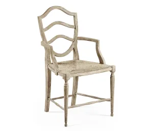 William Yeoward Collected - Country House Chic - Bodiam Grey Oak Arm Chair