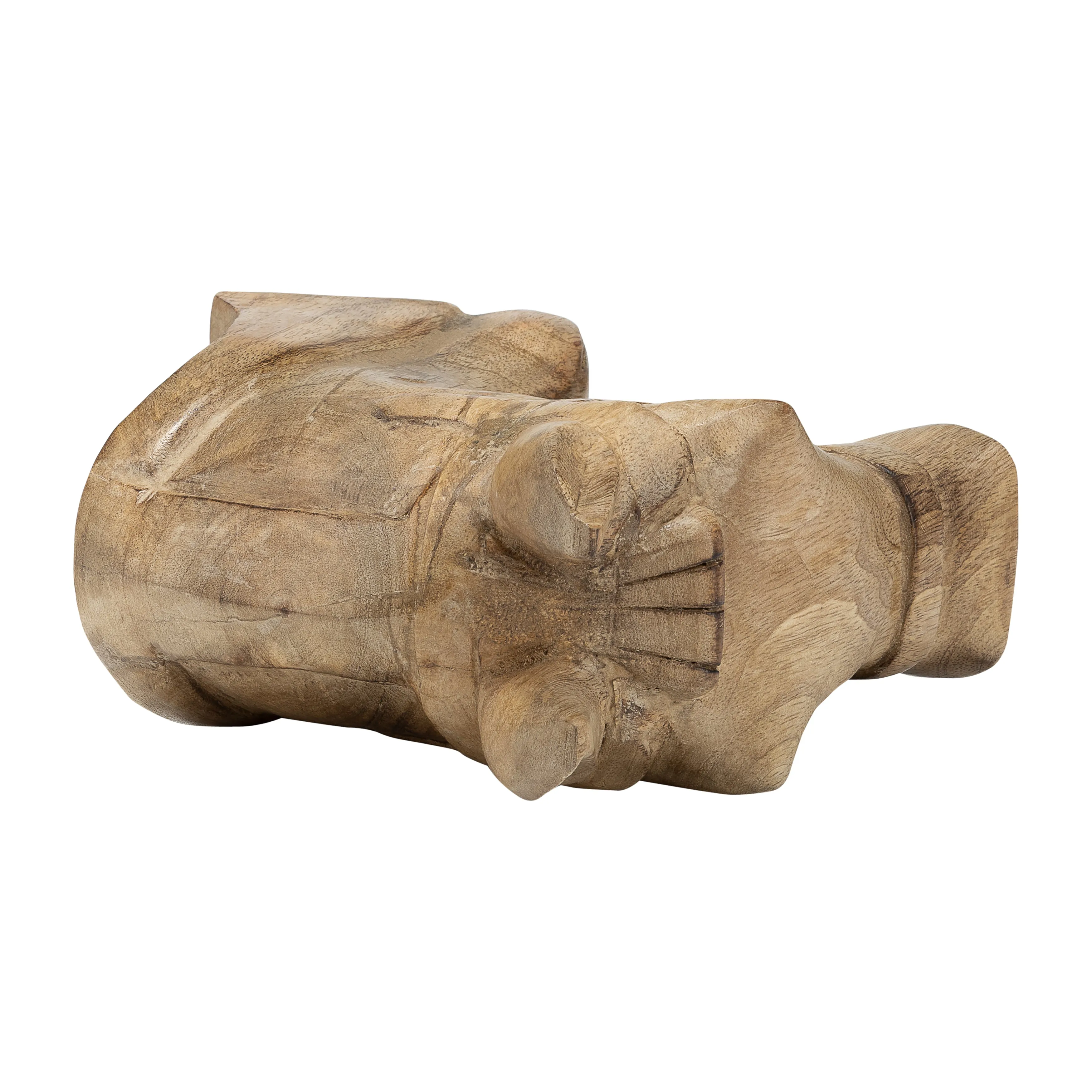 WOOD, 10"H HORSE HEAD DECO, BROWN