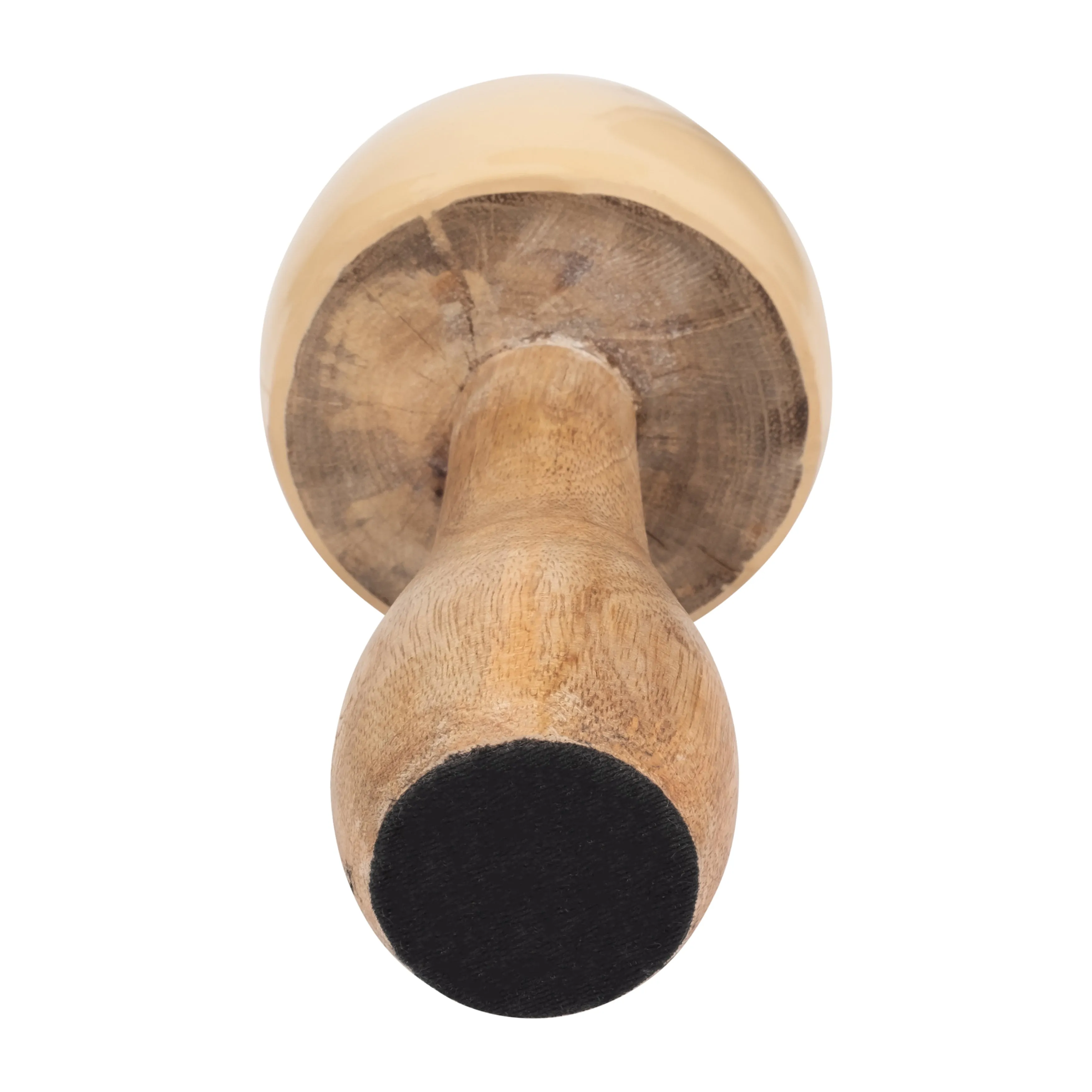 WOOD, 8" CONED MUSHROOM, IVORY