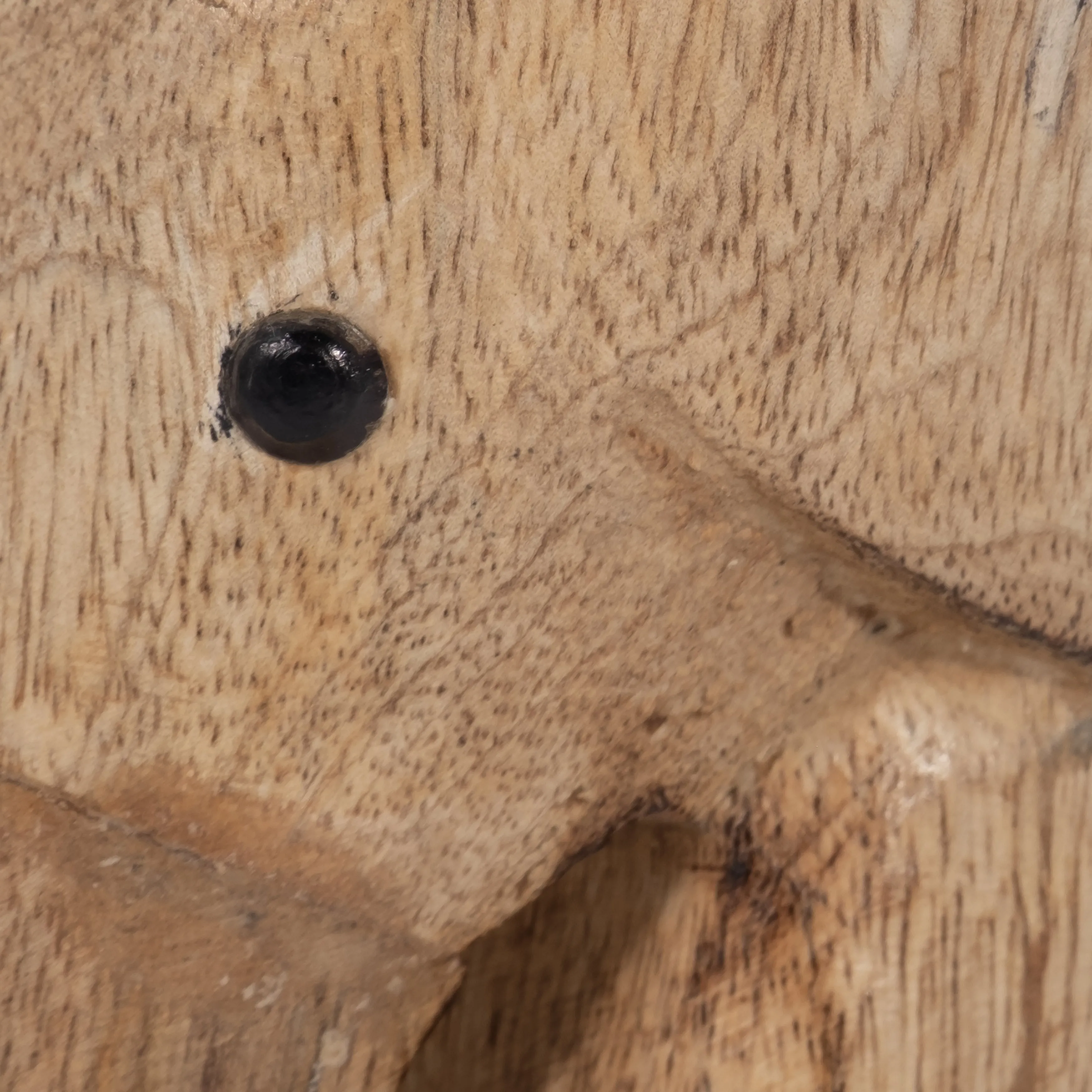 WOOD, 8"H ELEPHANT DECO, BROWN