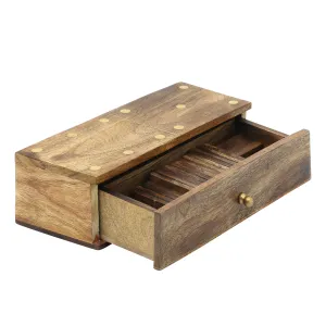 WOOD, 9X3 DOMINOES, BROWN
