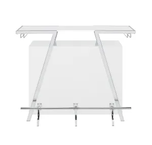 Zena - Bar With Led Lights - White
