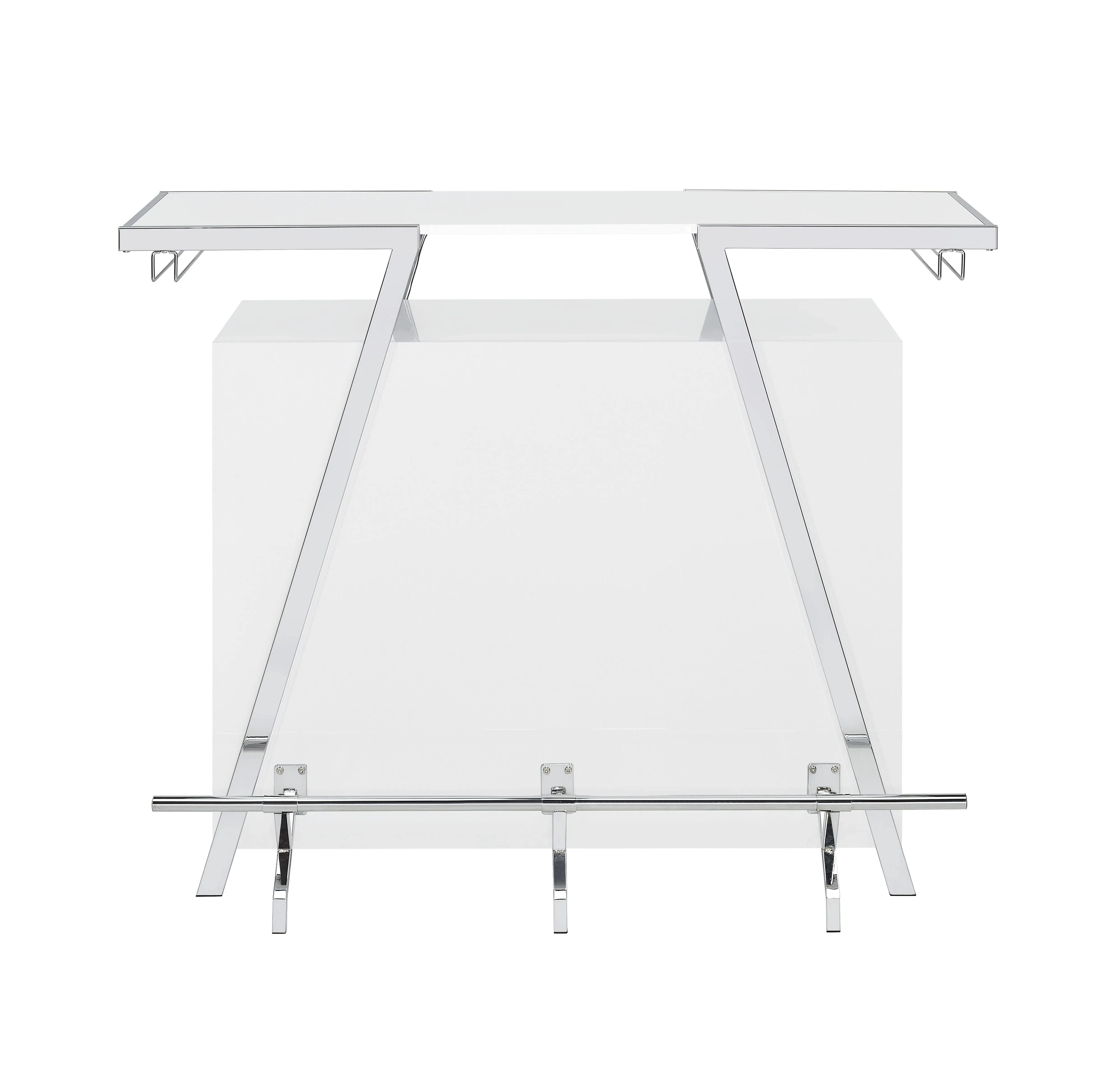 Zena - Bar With Led Lights - White